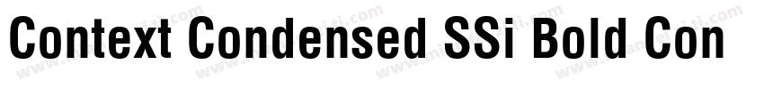 Context Condensed SSi Bold Condensed Italic字体转换